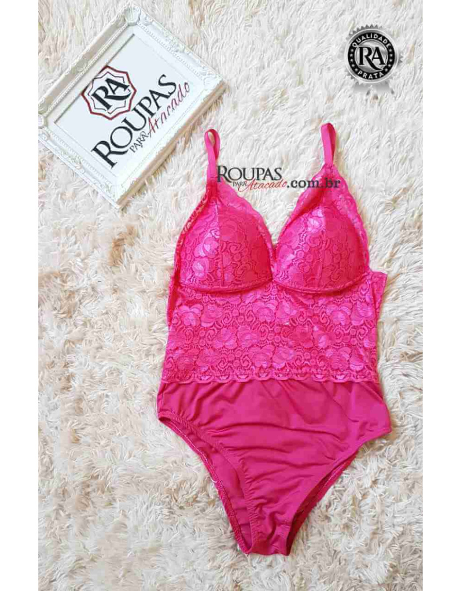 Body Feminino Renda Com Bojo