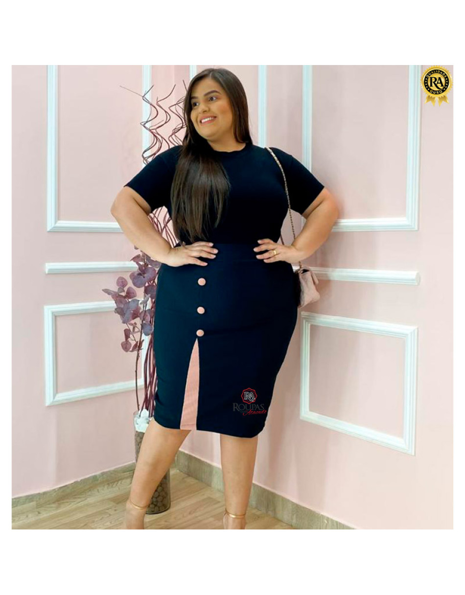 Saia Montaria Evangélica Plus Size