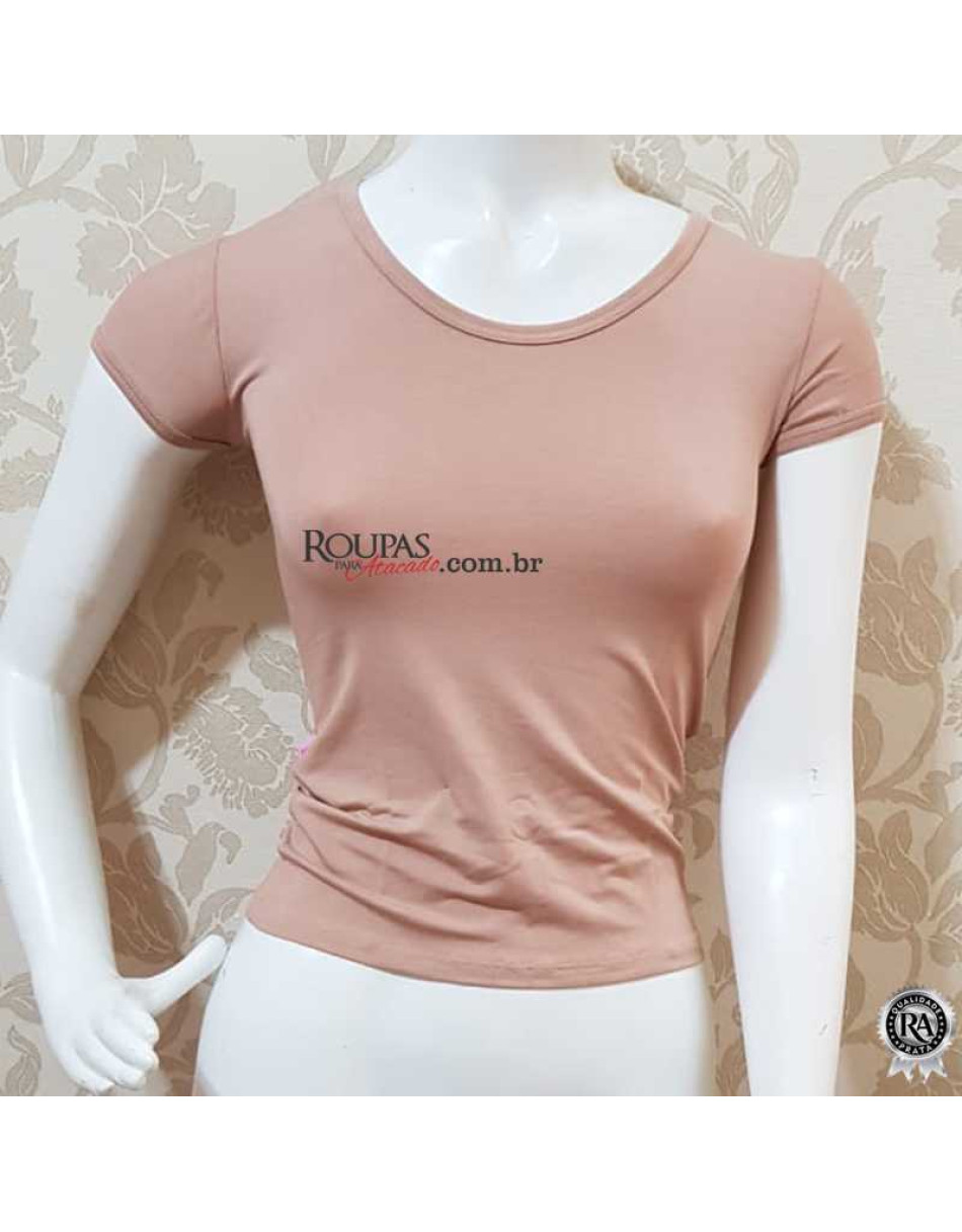 Blusa básica Feminina Com Manga 