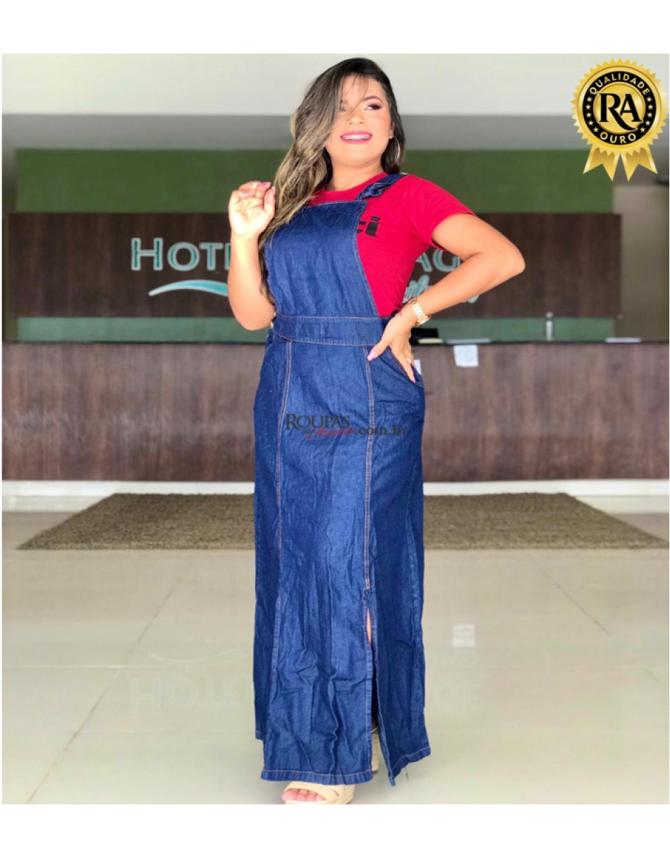 Vestido Jeans longo Evangelico