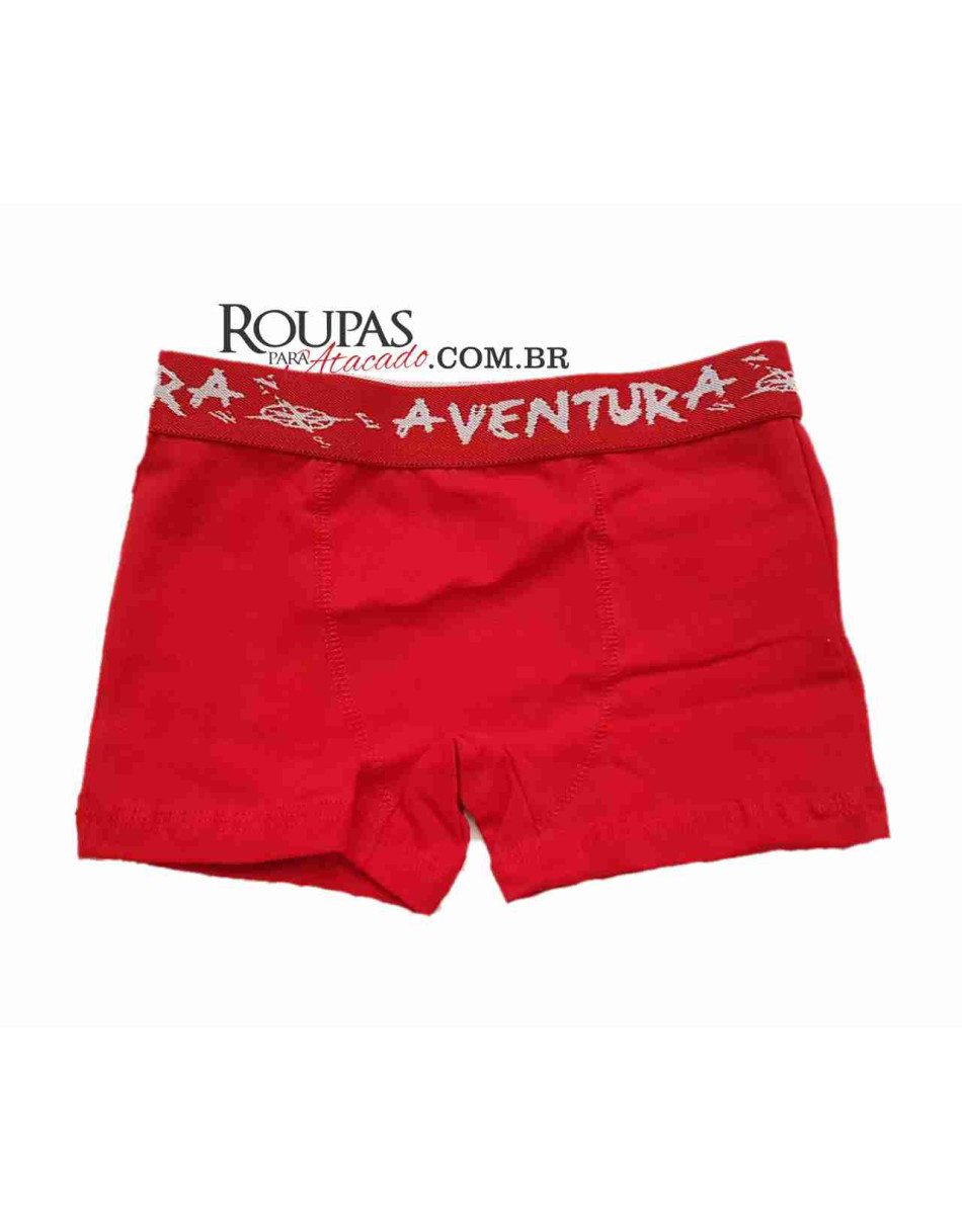 Cueca Boxer Cós Elástico Juvenil