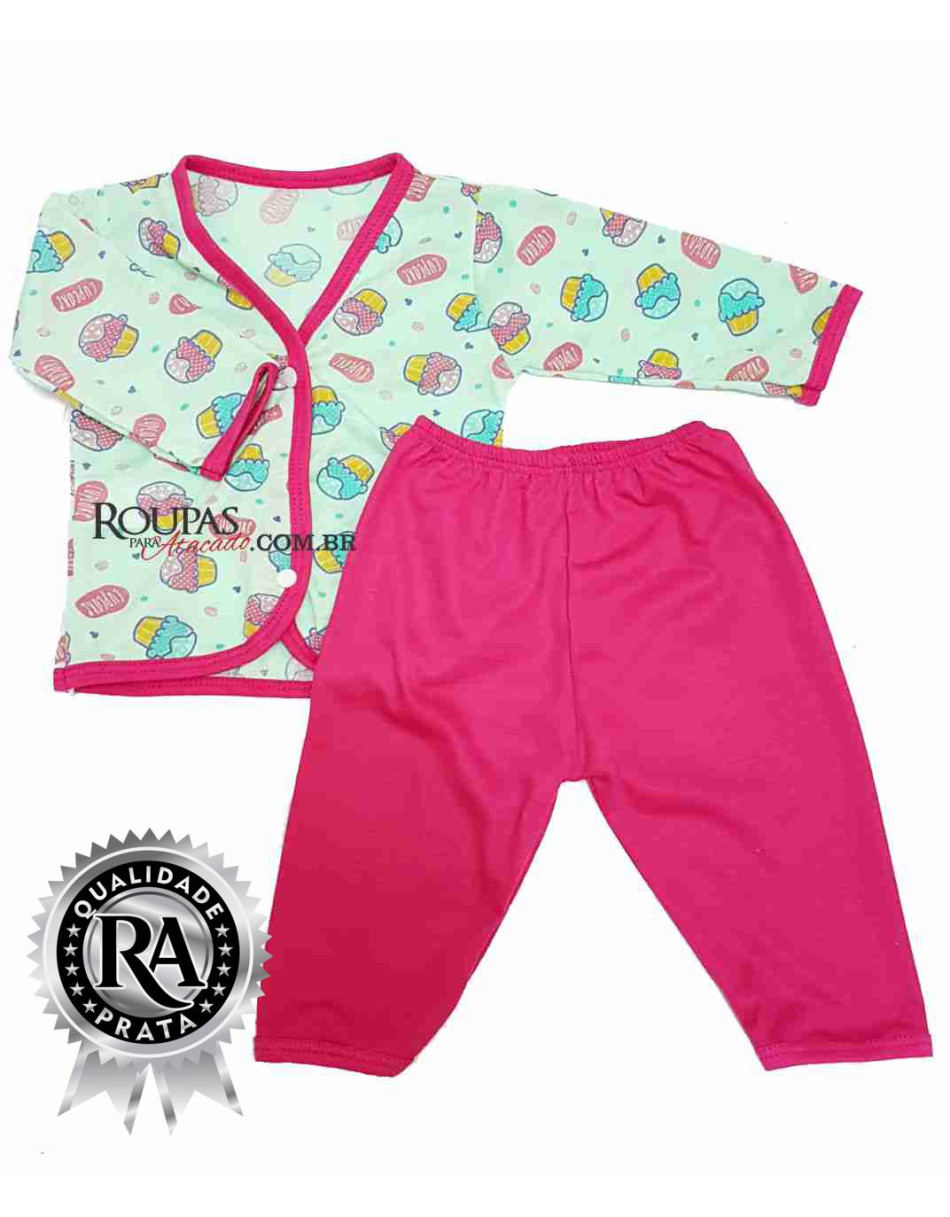 Pijama para Bebe Estampado Feminino