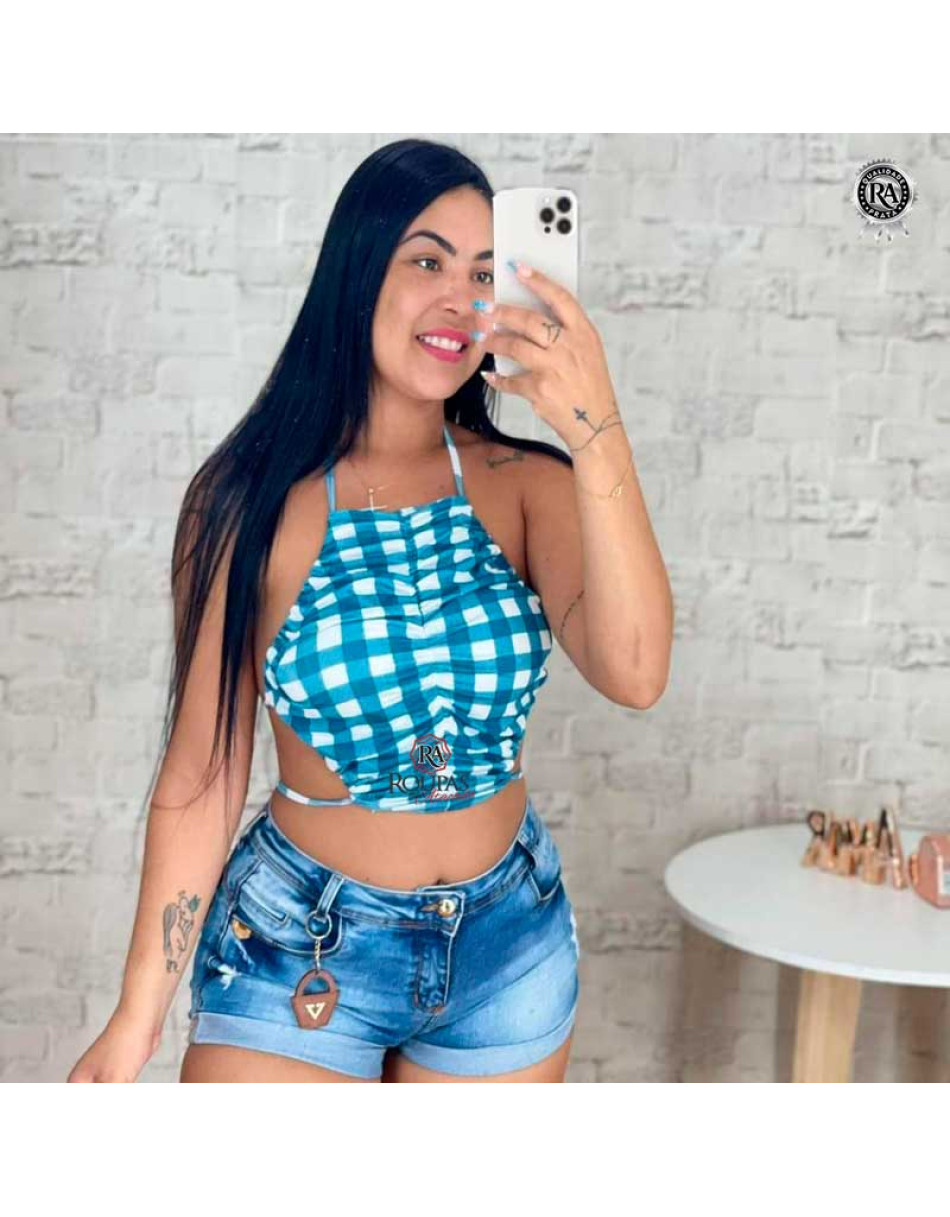 Cropped Com Bojo Estampado