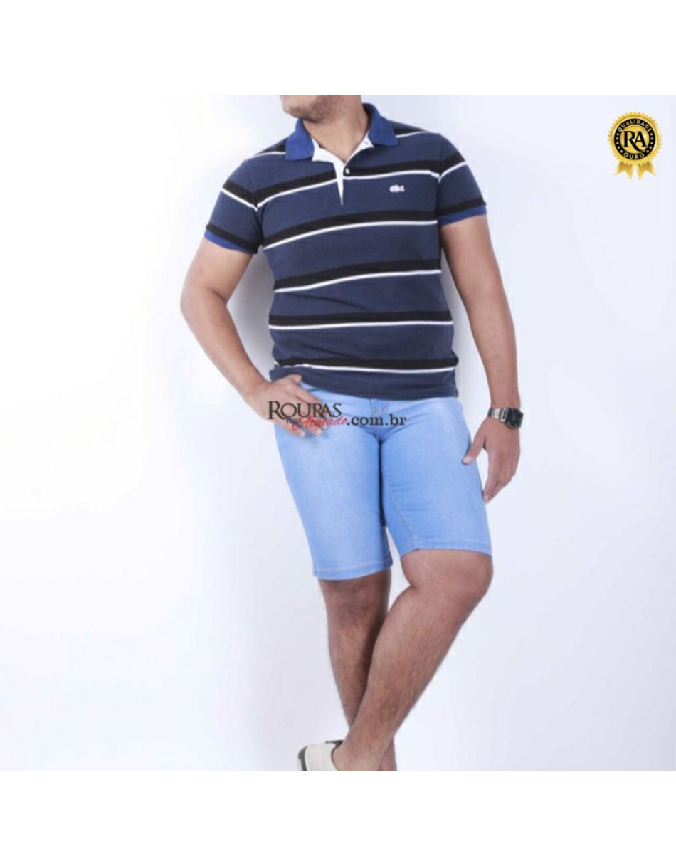 Bermuda Jeans Masculina Plus Size