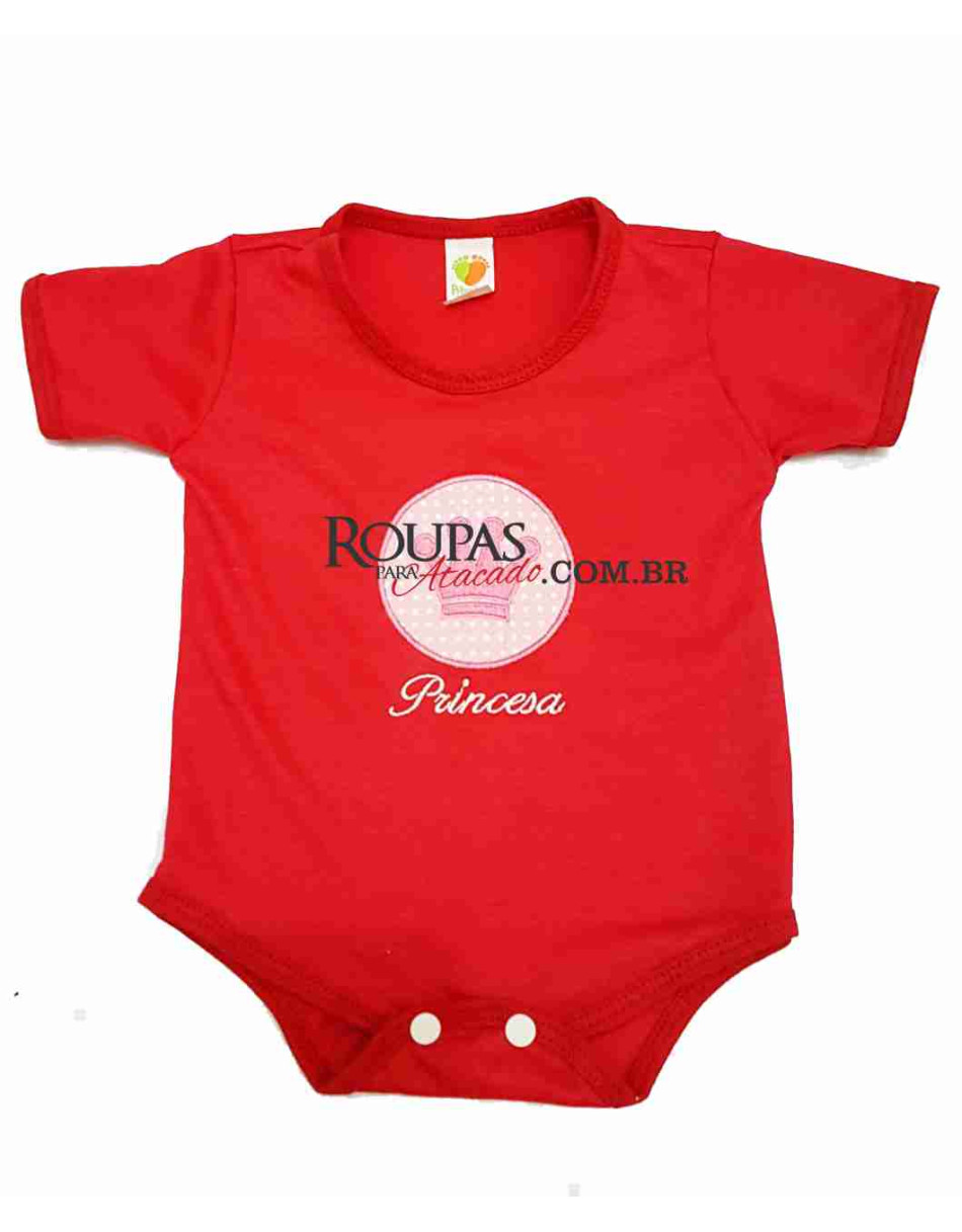 BODY  PARA BEBE FEMININO BORDADO