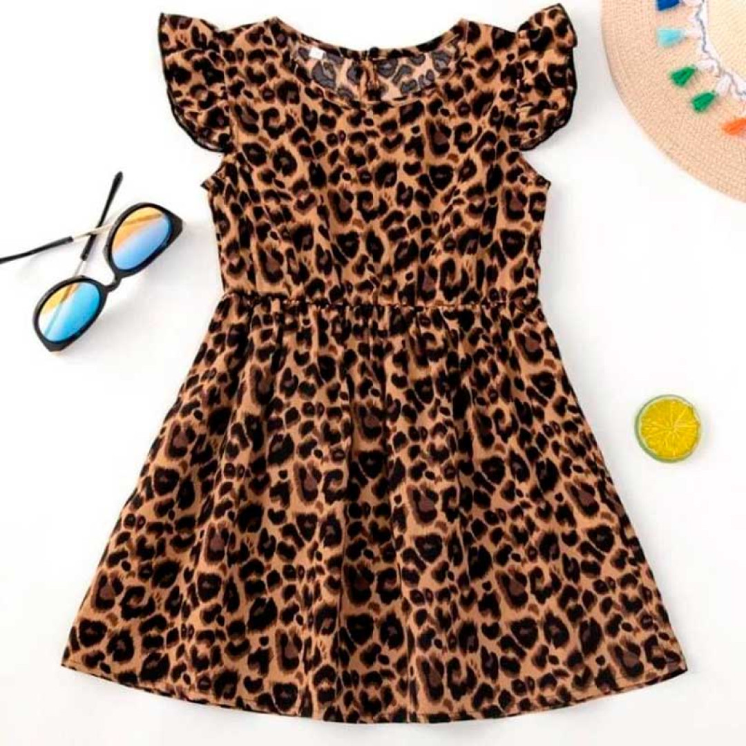 Vestido Infantil Animal Print