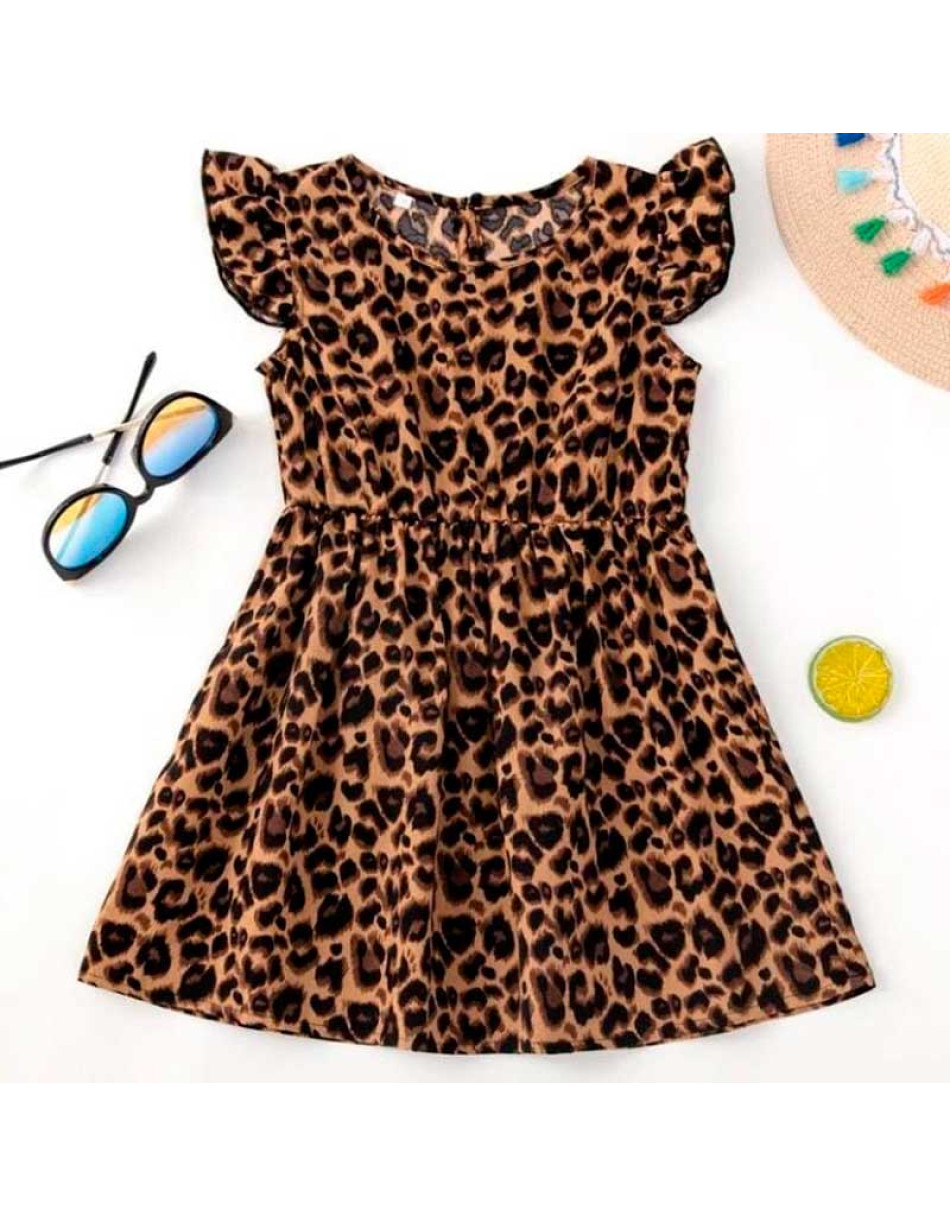 Vestido Infantil Animal Print