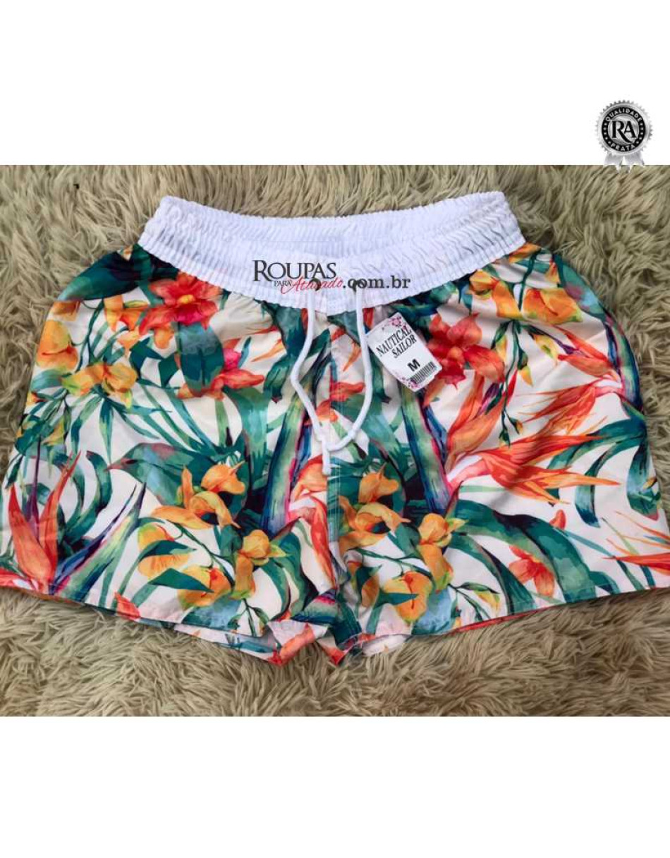 Short Tactel Juvenil Feminino Estampado