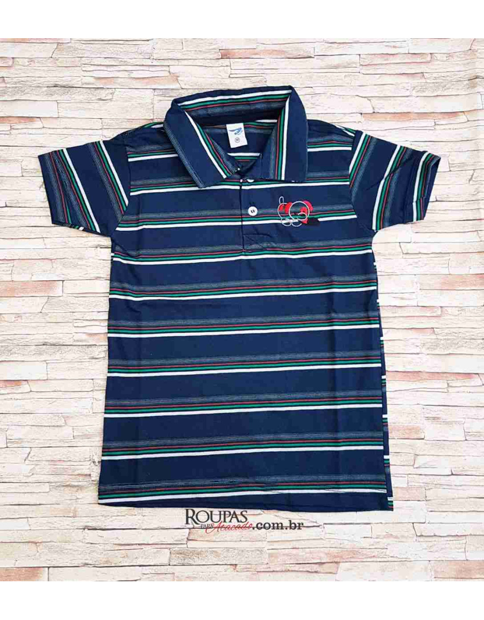 Camisa Polo Infantil Listrada 