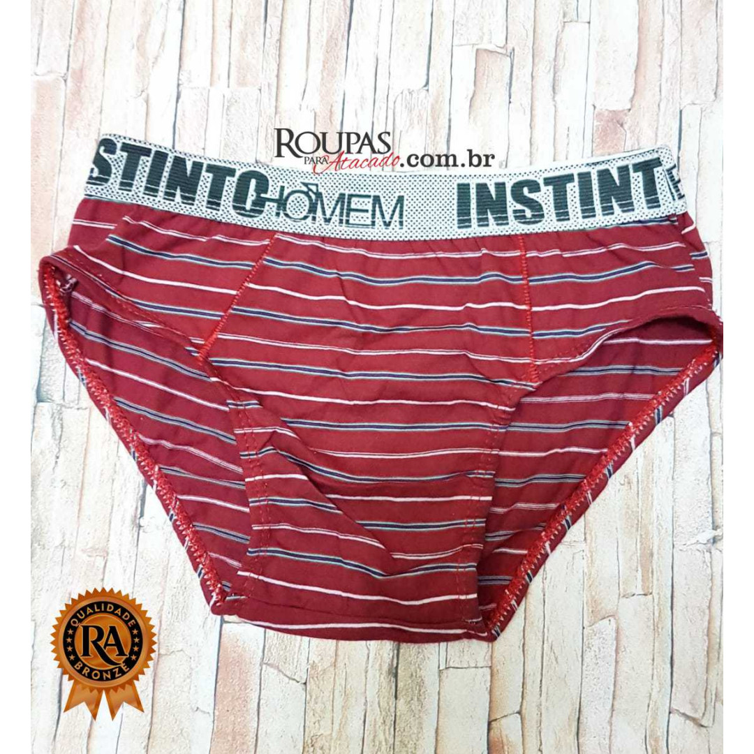 Cueca Slip Infanto Juvenil Listrada