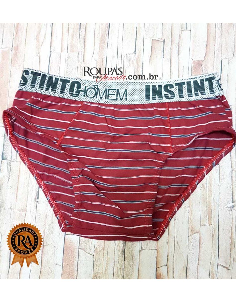 Cueca Slip Infanto Juvenil Listrada