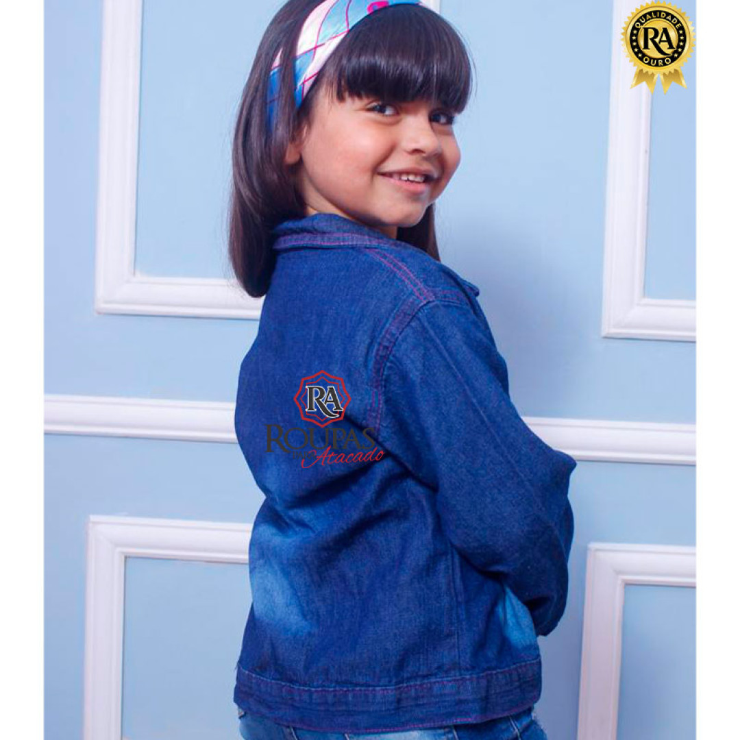 Jaqueta Jeans Infantil Feminino