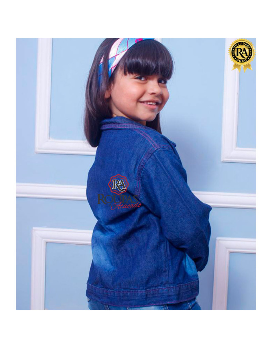 Jaqueta Jeans Infantil Feminino