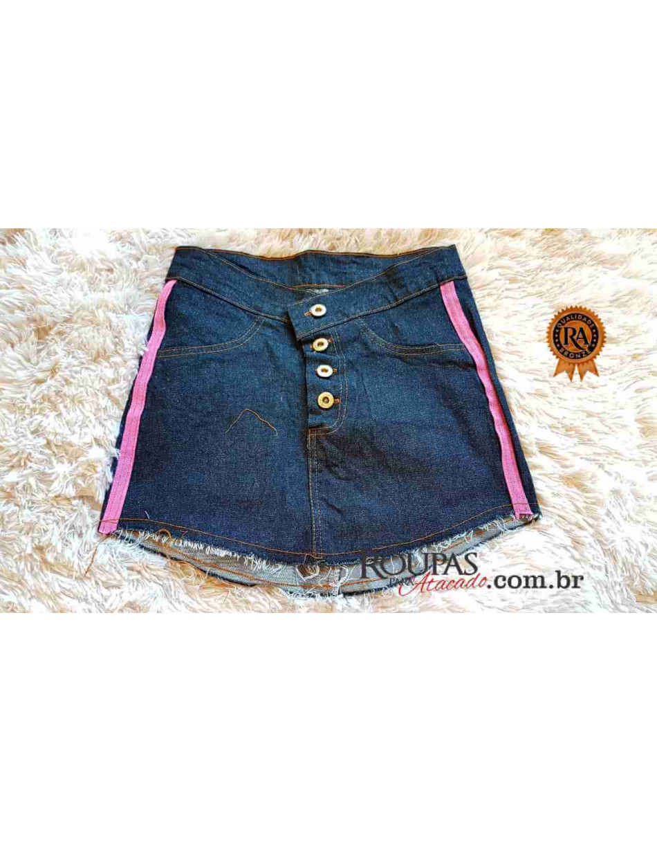 Saia Curta Feminina Jeans Basic