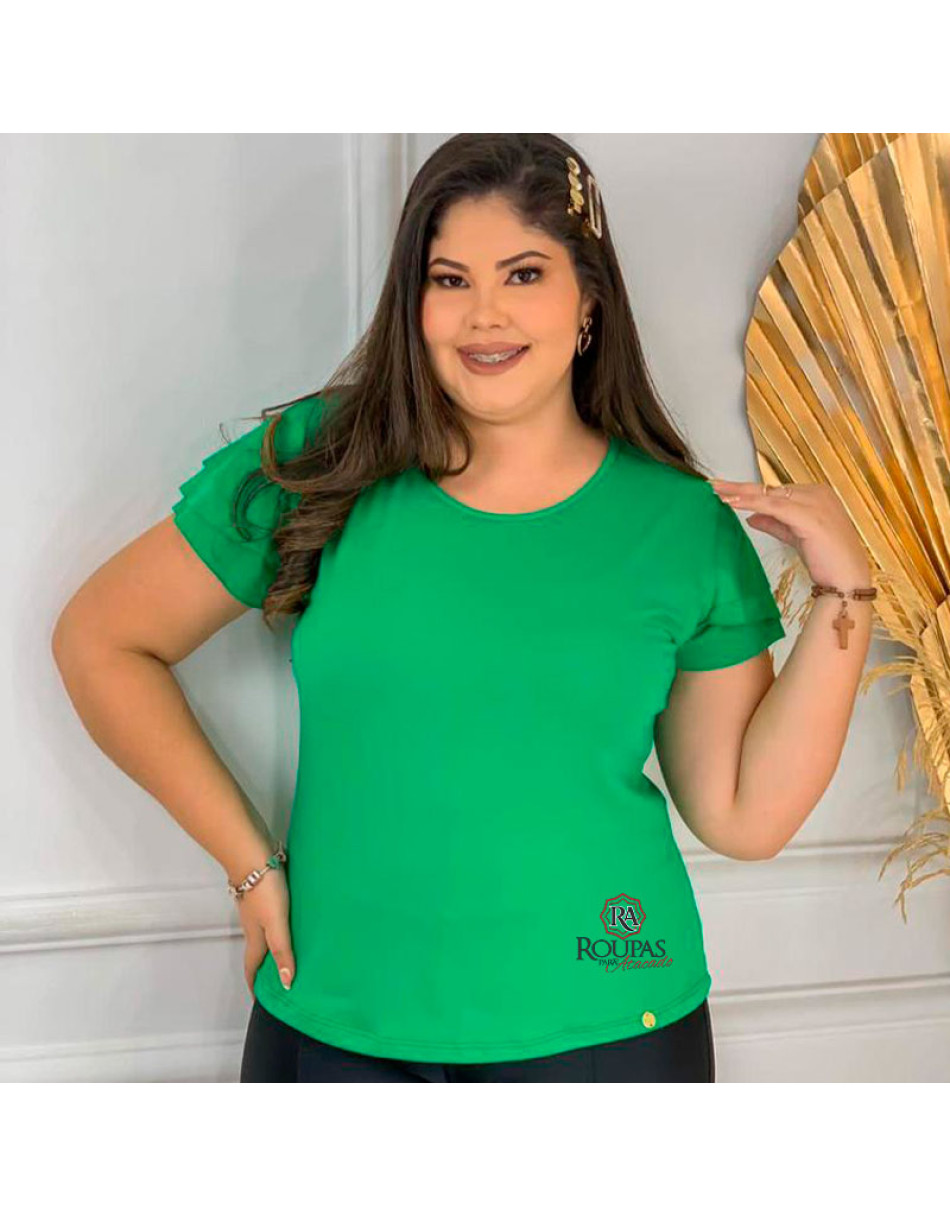 Blusa Feminina Plus Size Lisa Em Suede