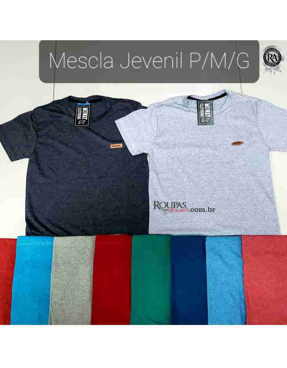 Camiseta Mescla Juvenil Masculina