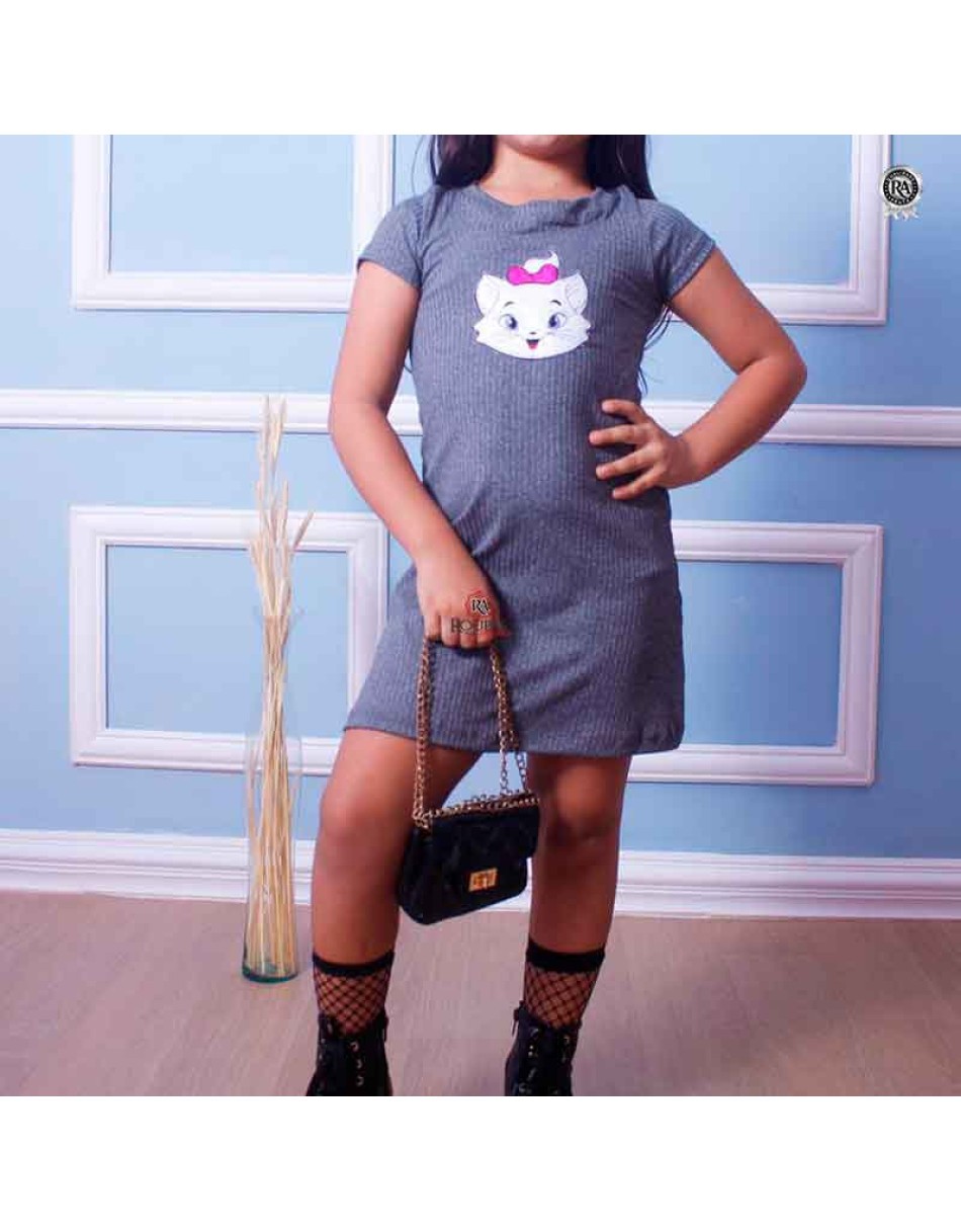 Vestido Infantil Canelado Luisa