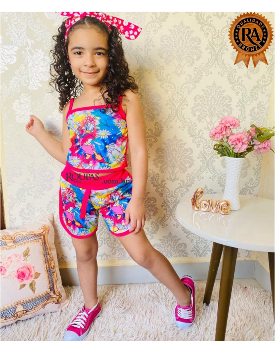 Conjunto Short E Blusa Infantil 