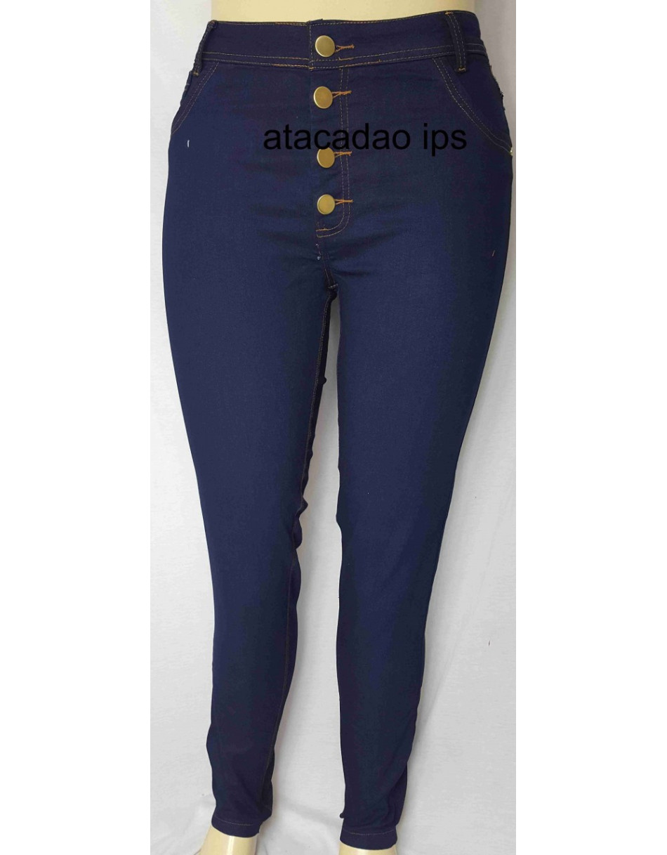 Calça Jeans Plus Size Cintura alta