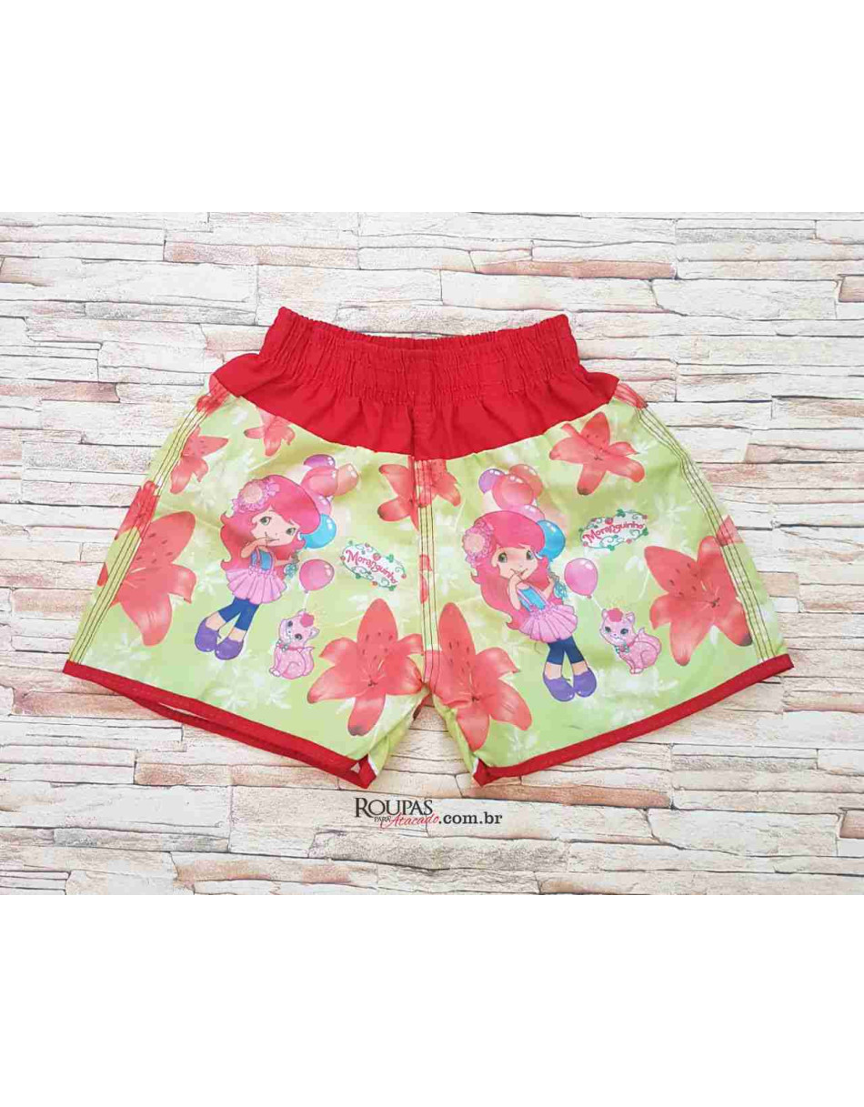 Short Infantil Feminino Personagem