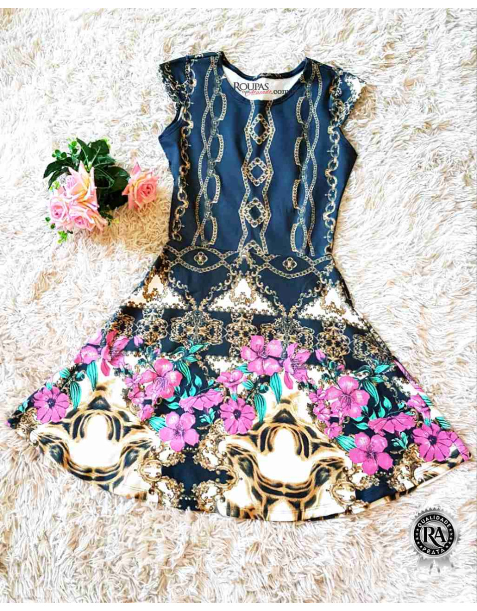 Vestido Gode Juvenil Estampado