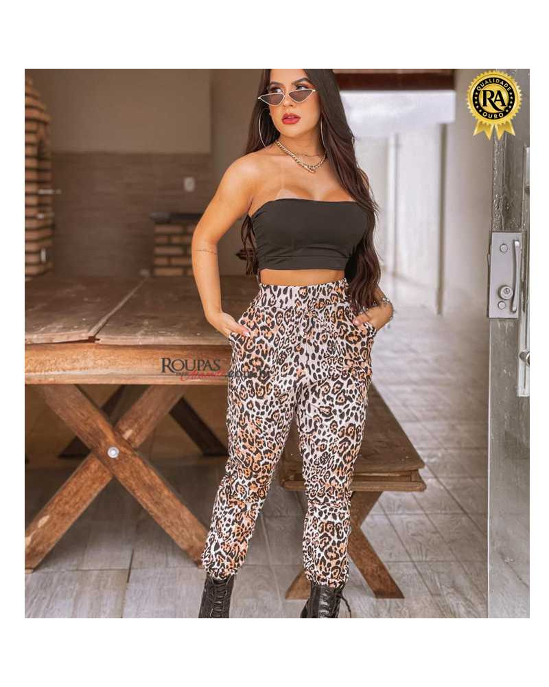 Calça Jogger Animal Print