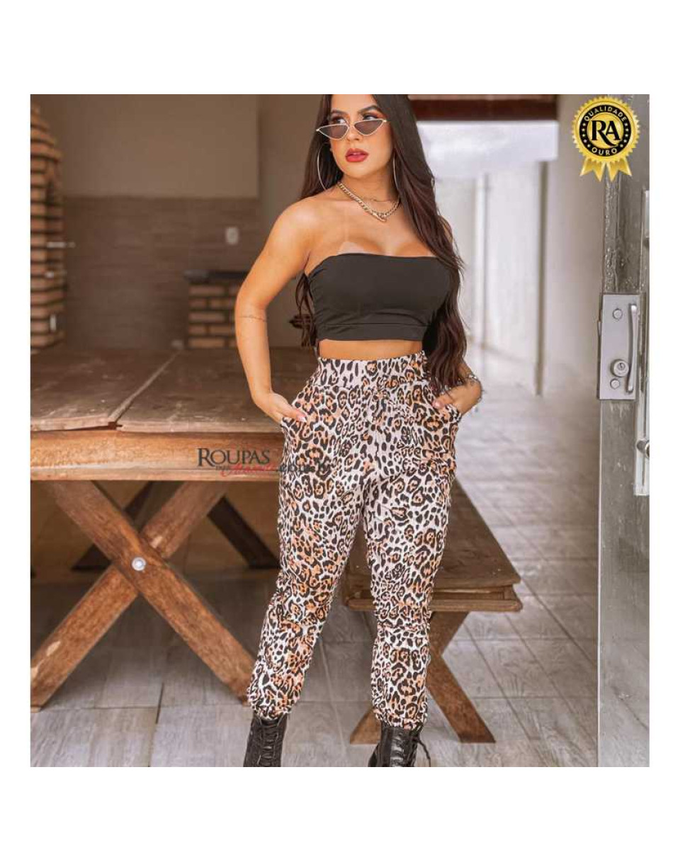 Calça Jogger Animal Print 