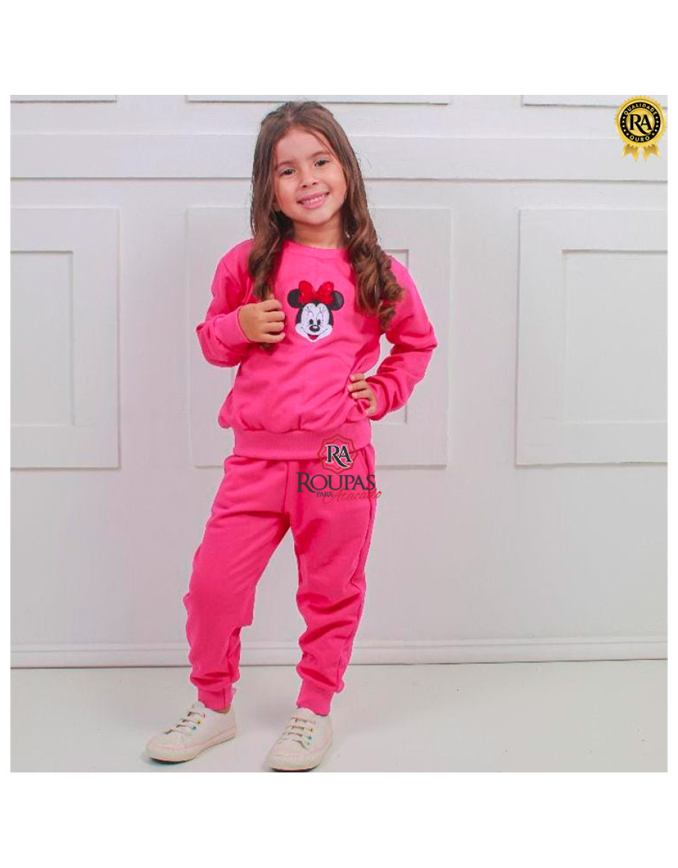 Conjunto Moletom Flanelado Infantil Feminino 