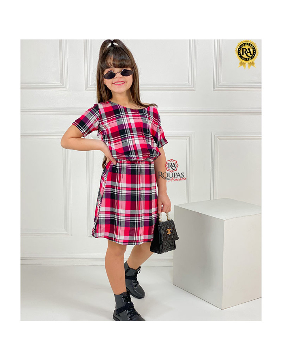 Vestido Sara Em Viscose Infantil Estampado