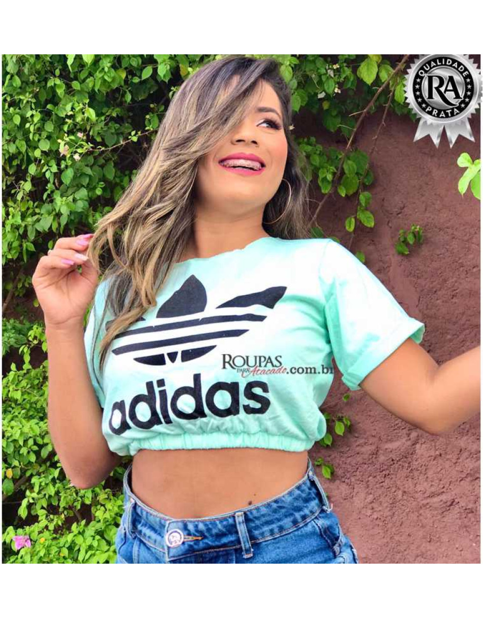 Blusa Cropped Fitness Estampada