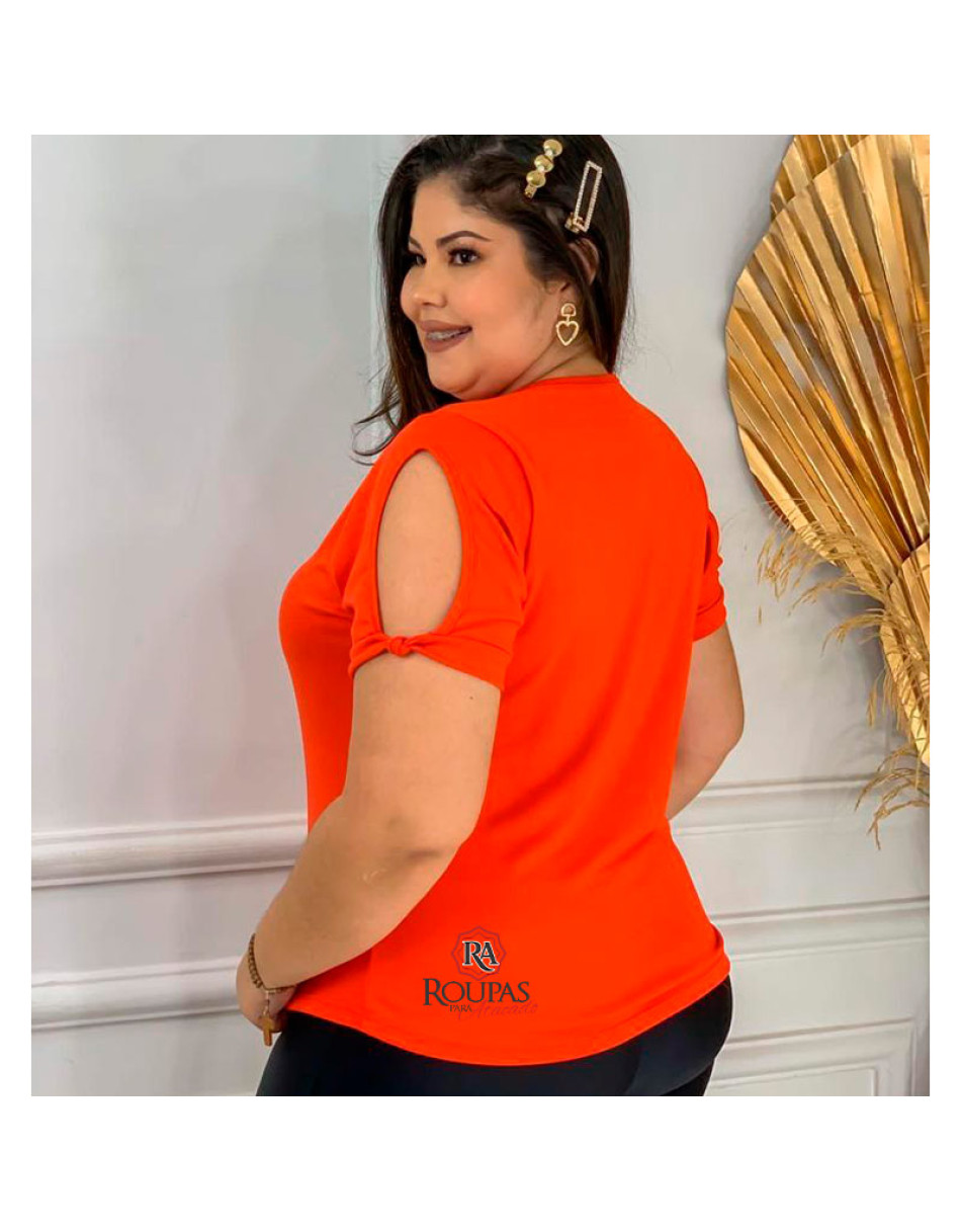 Blusa Feminina Plus Size Lisa Em Suede