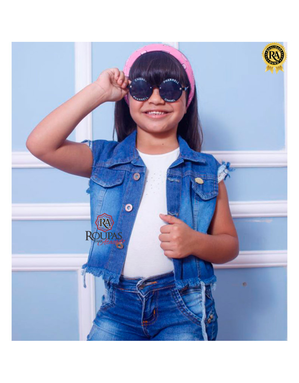 Colete Jeans Infantil