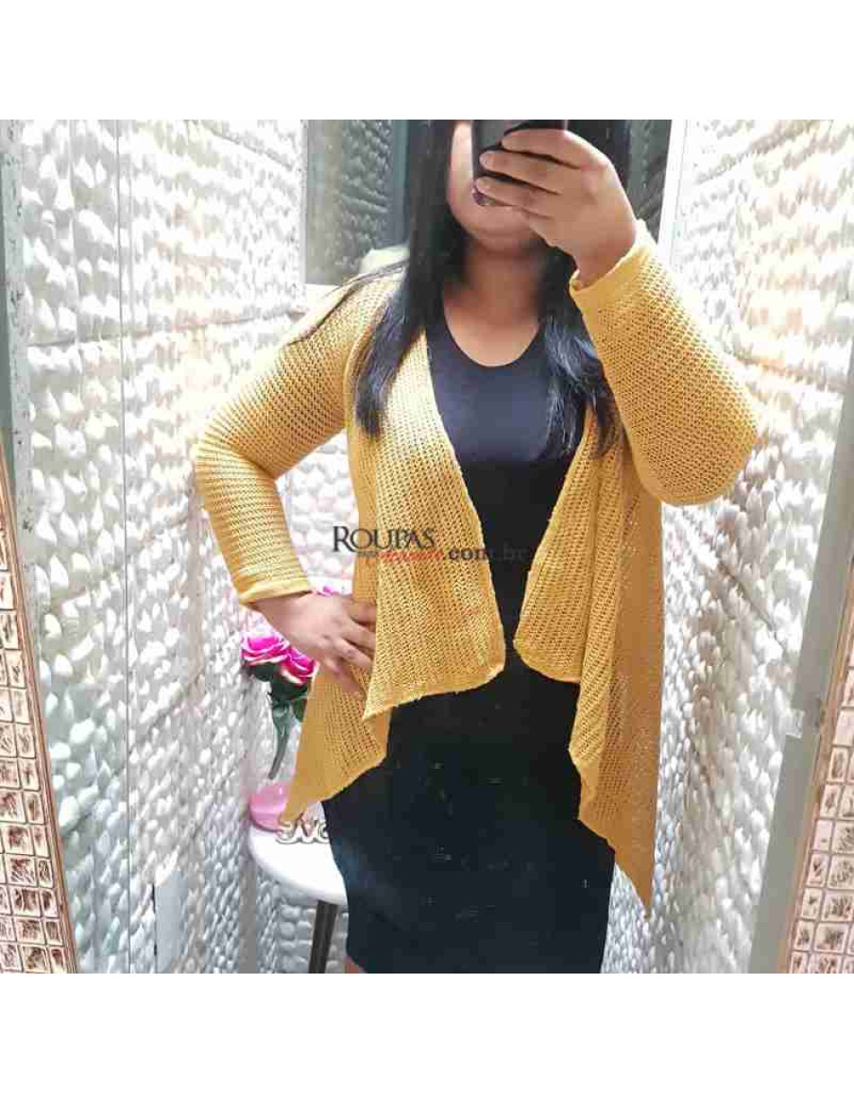 Cardigan Tricot Feminino 