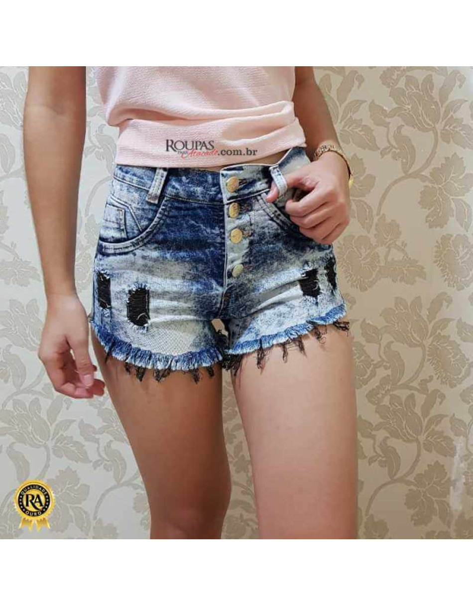 Short Jeans Curto Cintura Alta Vários Modelos