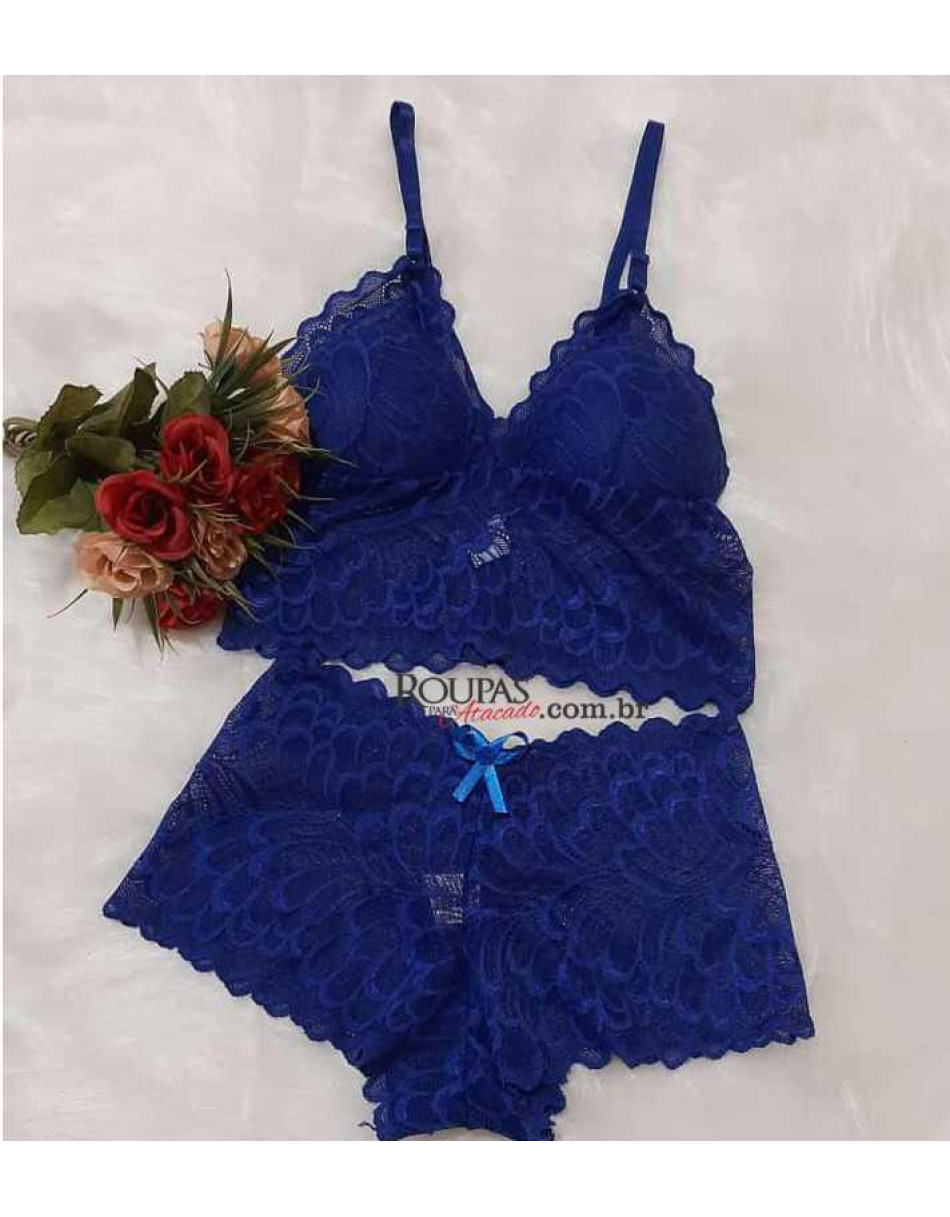 Conjunto Lingerie Espera Marido Com Bojo