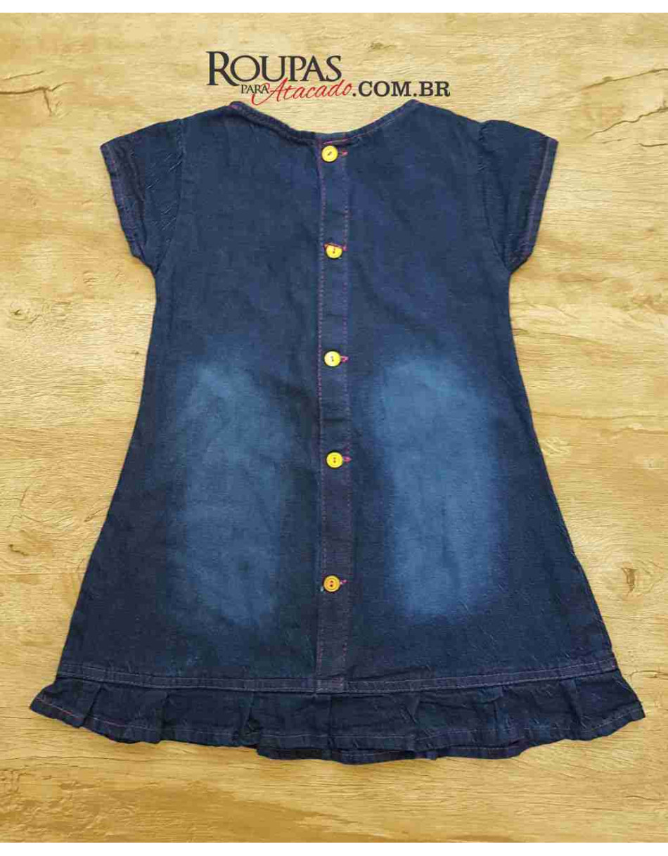 Vestido Jeans Infantil Vários Modelos P M e G