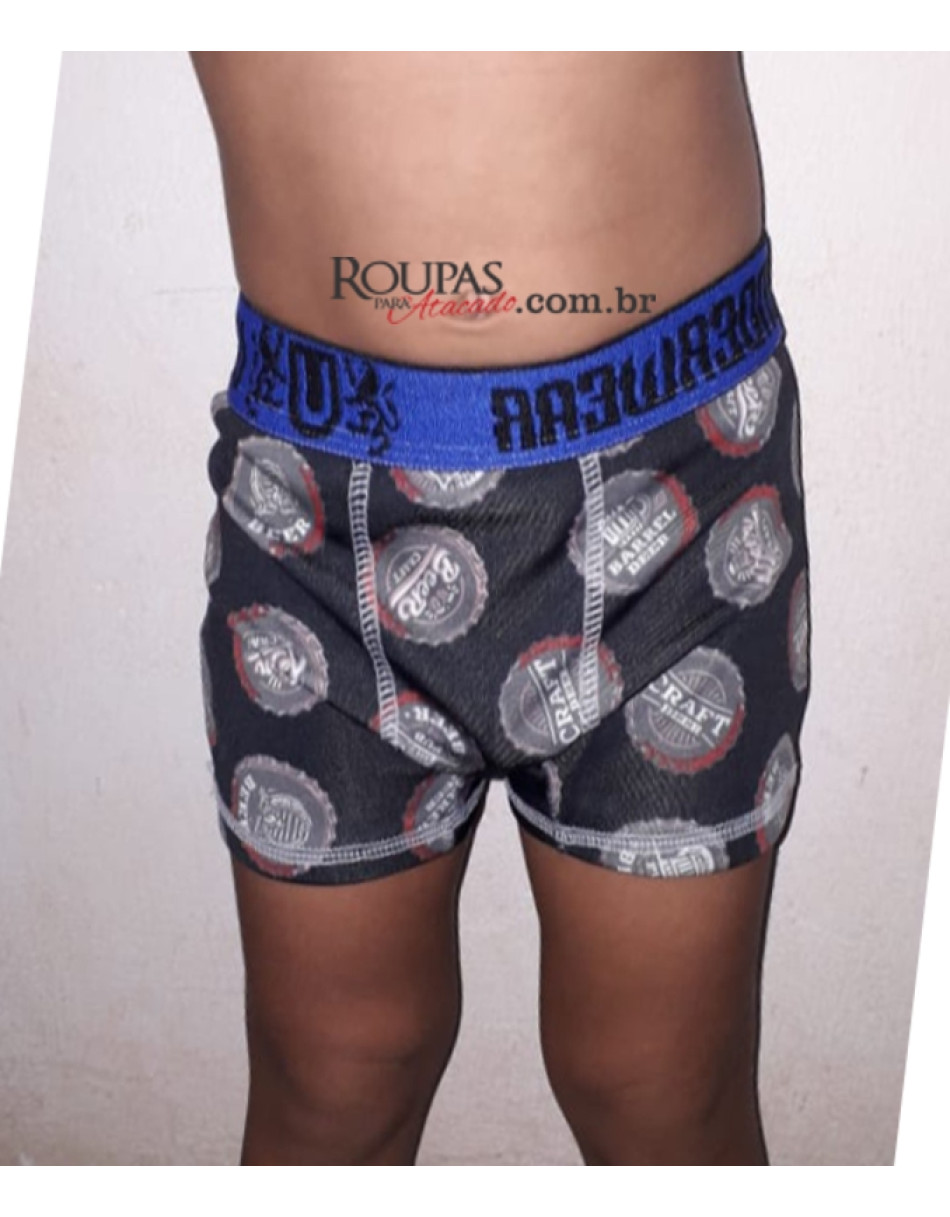 Cueca Boxer Infantil Microfibra