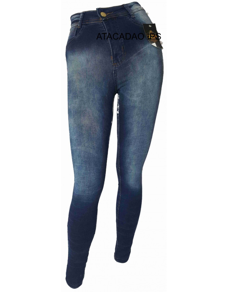 CALÇA JEANS FEMININA CINTURA ALTA