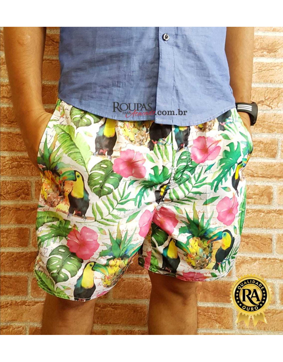 Bermudas Masculinas Estampada P ao GG