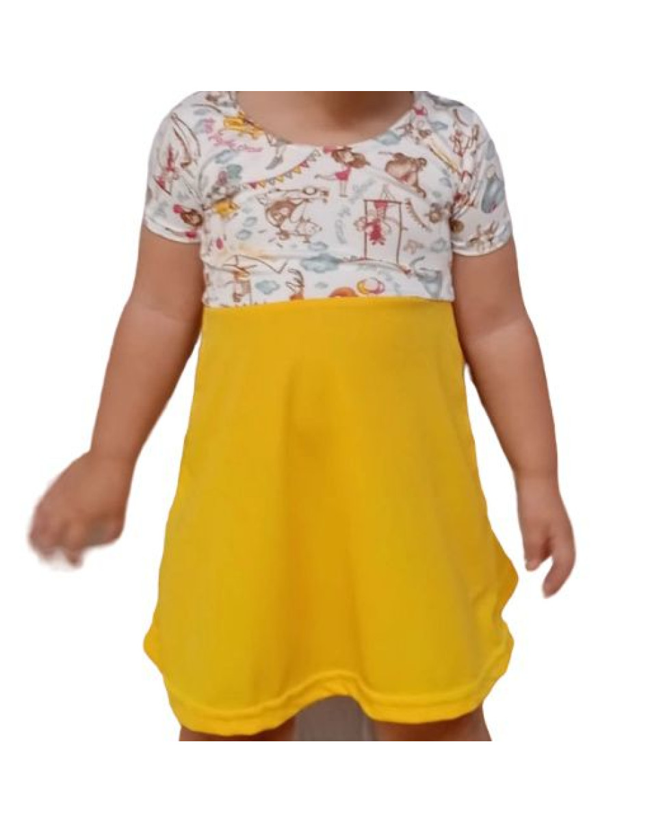 Vestido Infantil Duas Cores