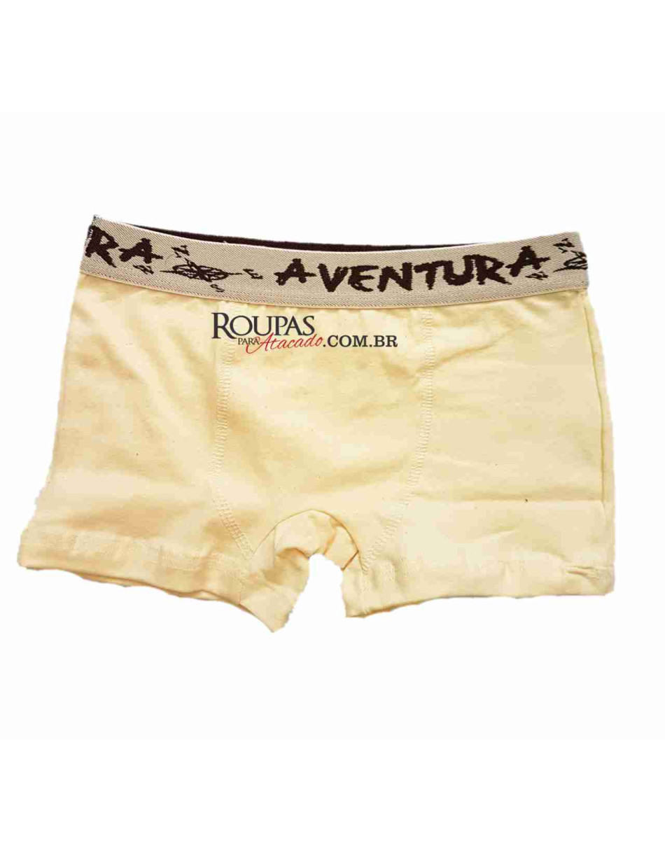 Cueca Boxer Cós Elástico Juvenil