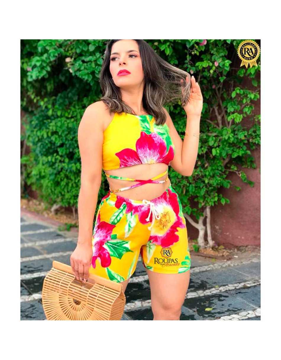 Conjunto Short e Blusa Viscose Lore