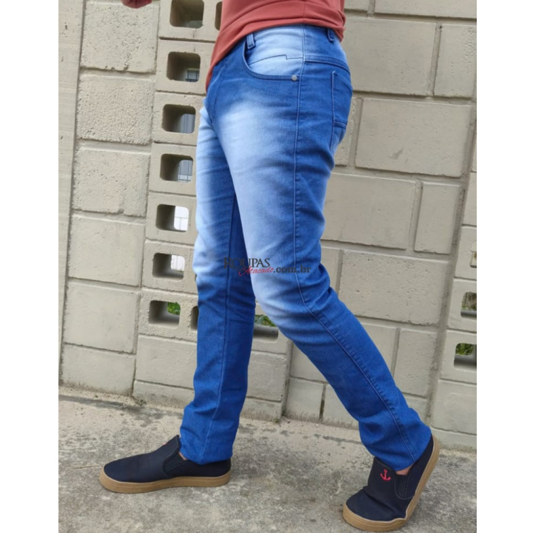 CALÇA JEANS MASCULINA SLIM