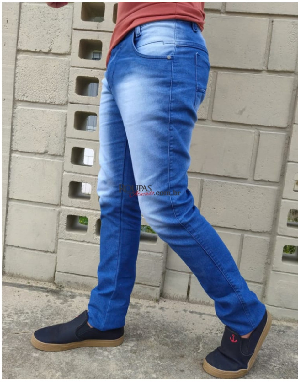 CALÇA JEANS MASCULINA SLIM