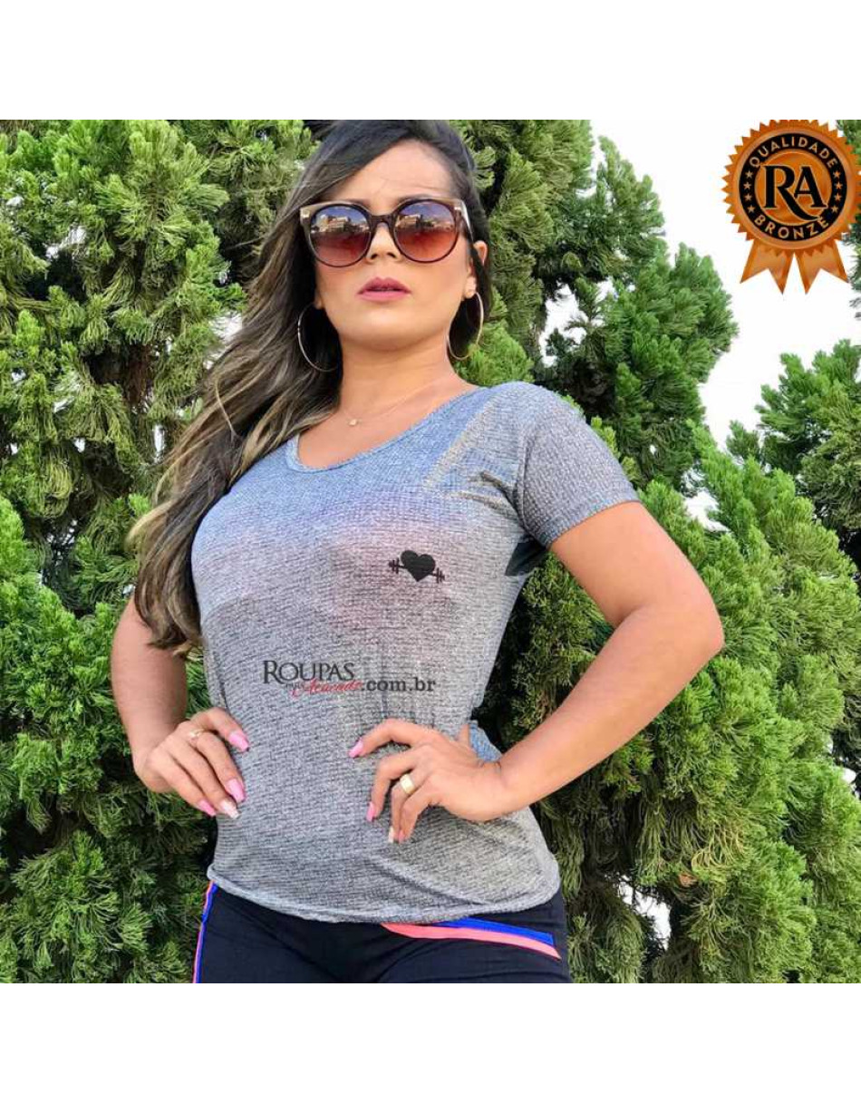 Blusa de Academia Feminina Fitness