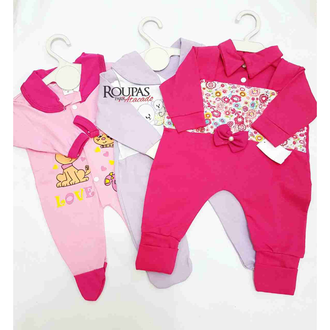 Macacão longo Para Bebe feminino