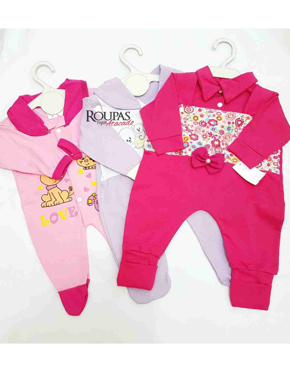 Macacão longo Para Bebe feminino