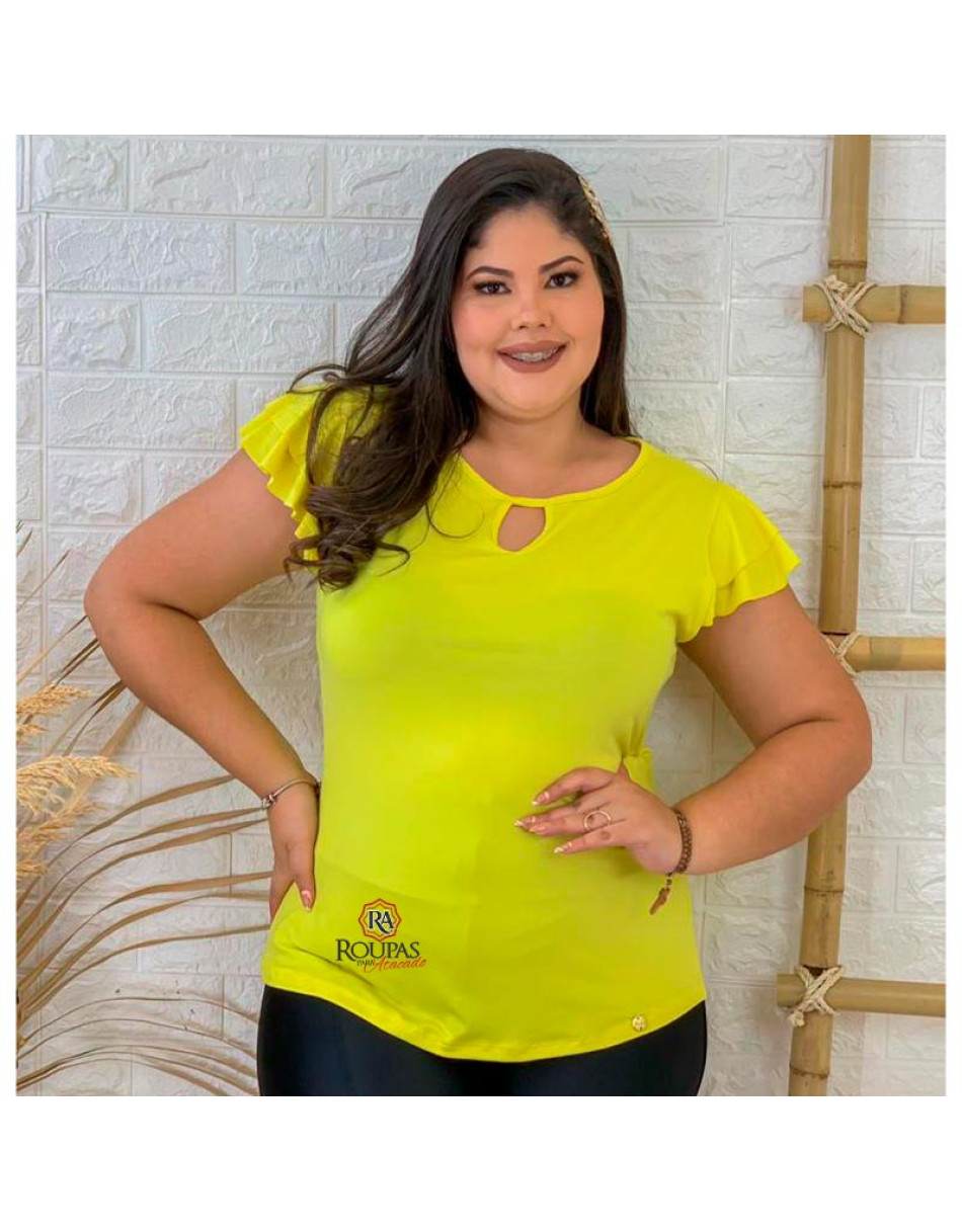 Blusa Feminina Plus Size Lisa Em Suede