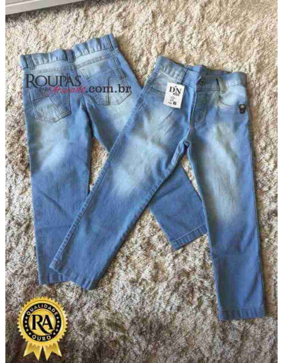 Calça Jeans Infantil Masculina 1 a 8 anos