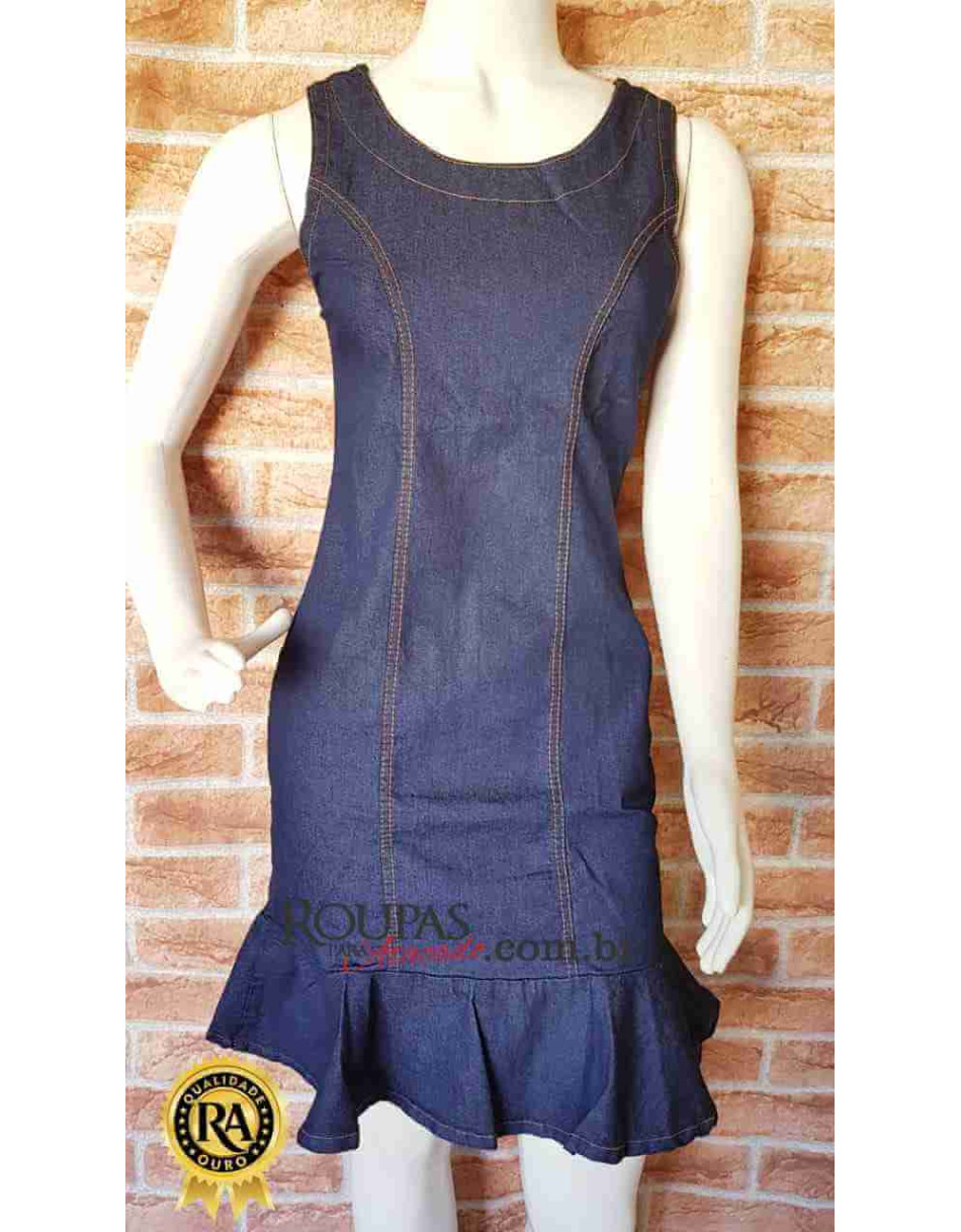 Vestidos Curto Jeans feminino Vários Modelos